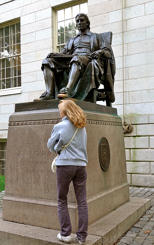 Need a bit of luck? Rub John Harvard's (or my) feet!