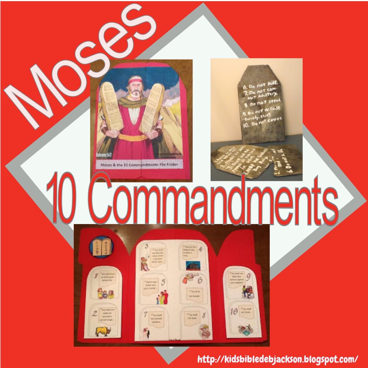 bible story of moses and the 10 commandments