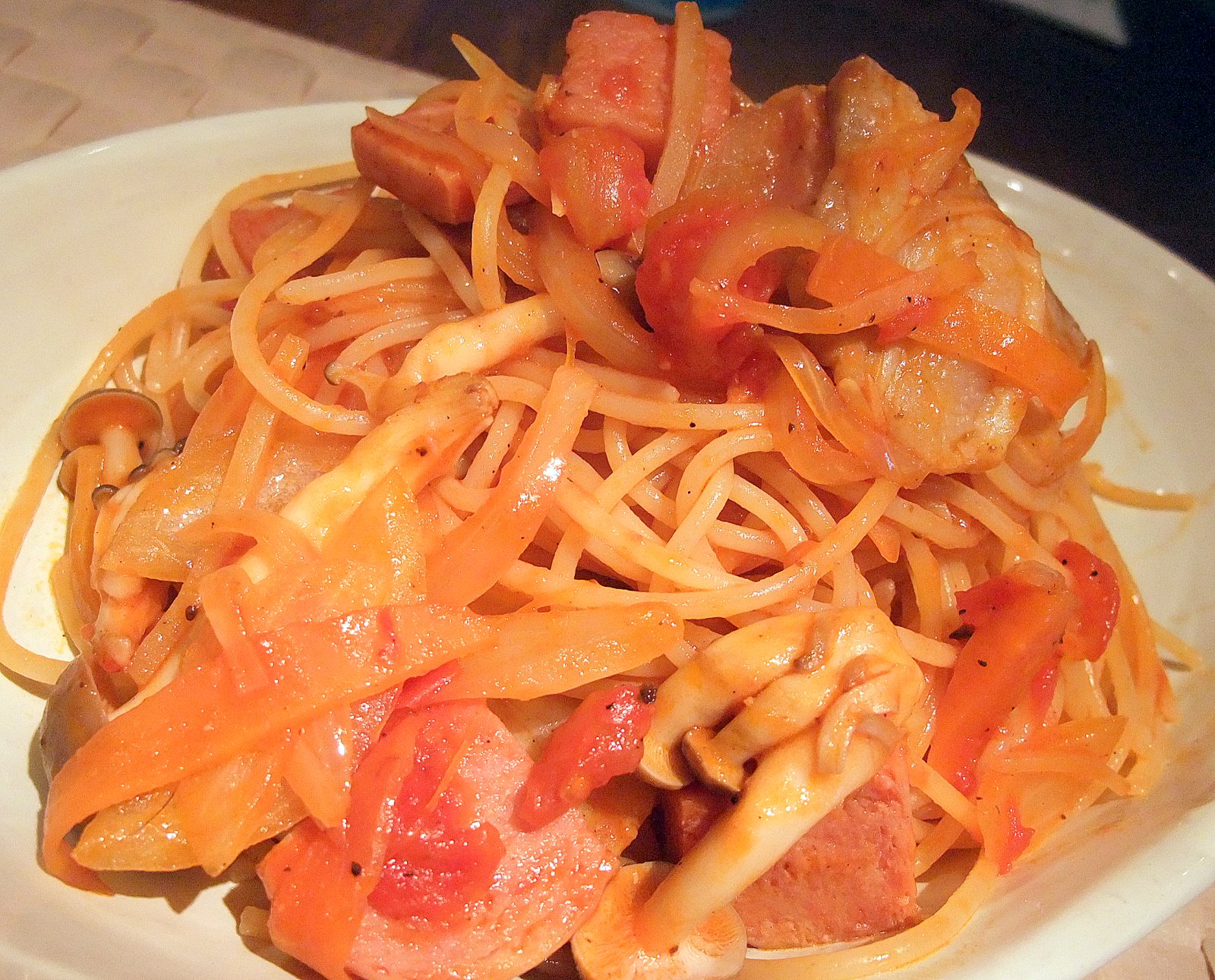 今日の御飯 ナポリタン