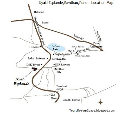 Nyati Esplande,Bavdhan,Pune - Location Map