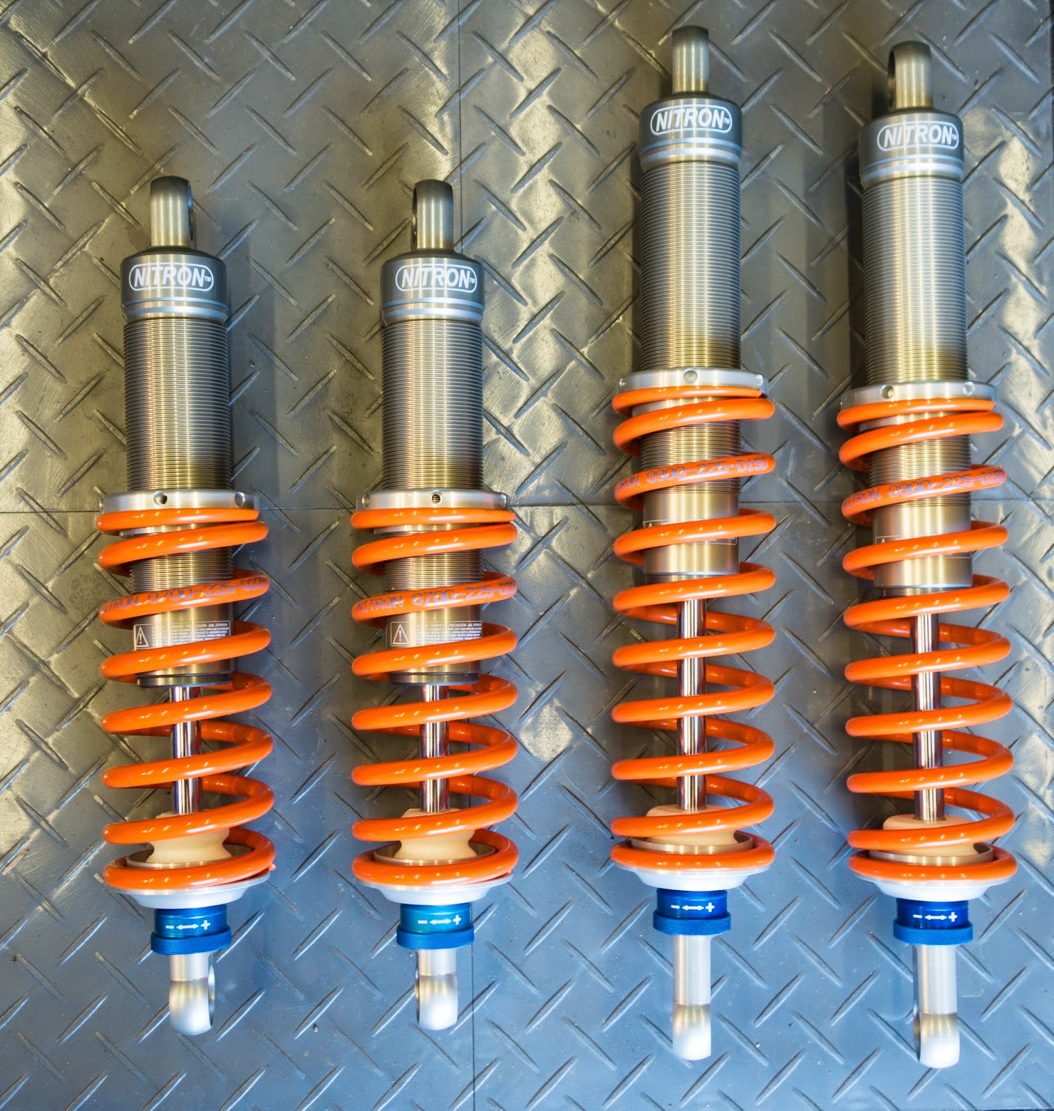 Nitron Race R1 shocks ready for fitting to my Caterham R500 Duratec