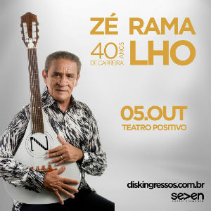 Zé Ramalho confirmado em Curitiba