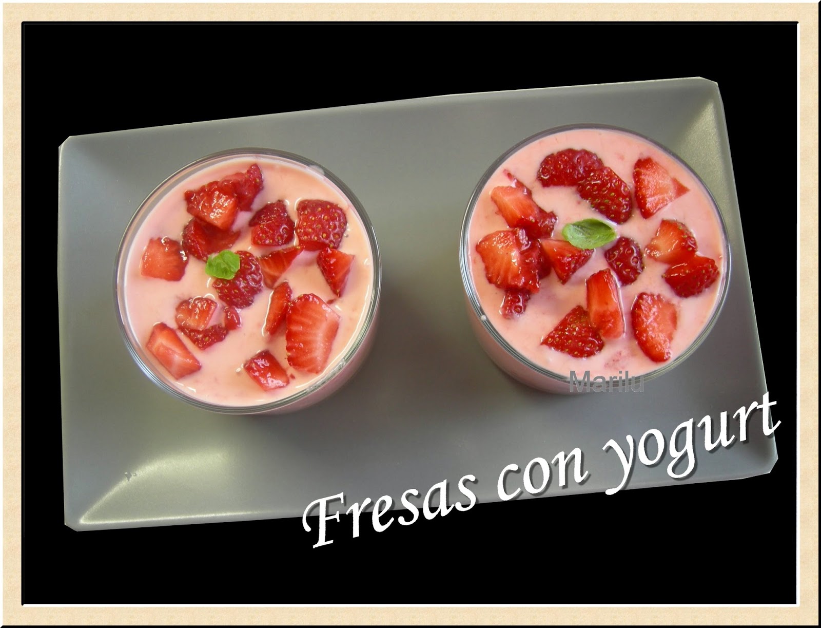 Fresas Con Yogur

