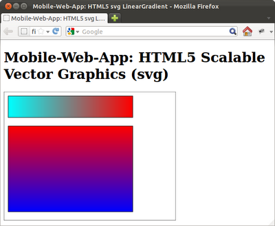HTML5 svg: LinearGradient HTML5 svg: LinearGradient