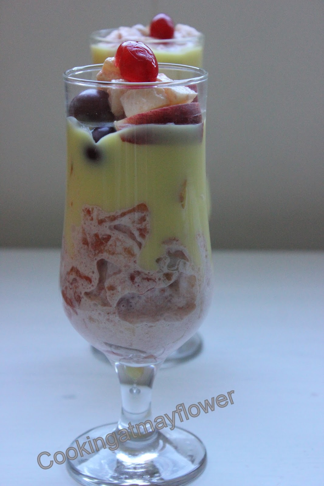 Cooking at Mayflower Milkmaid Fruit Salad