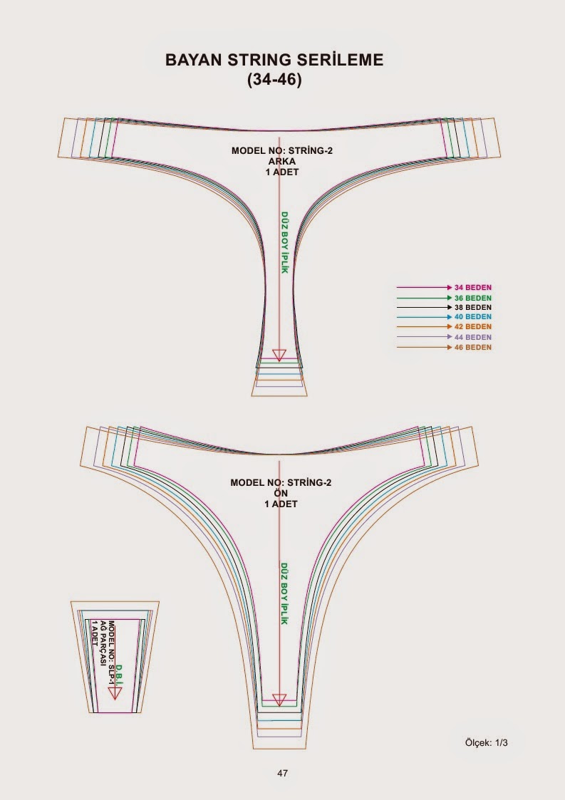 Underwear patterns book modelist kitapları