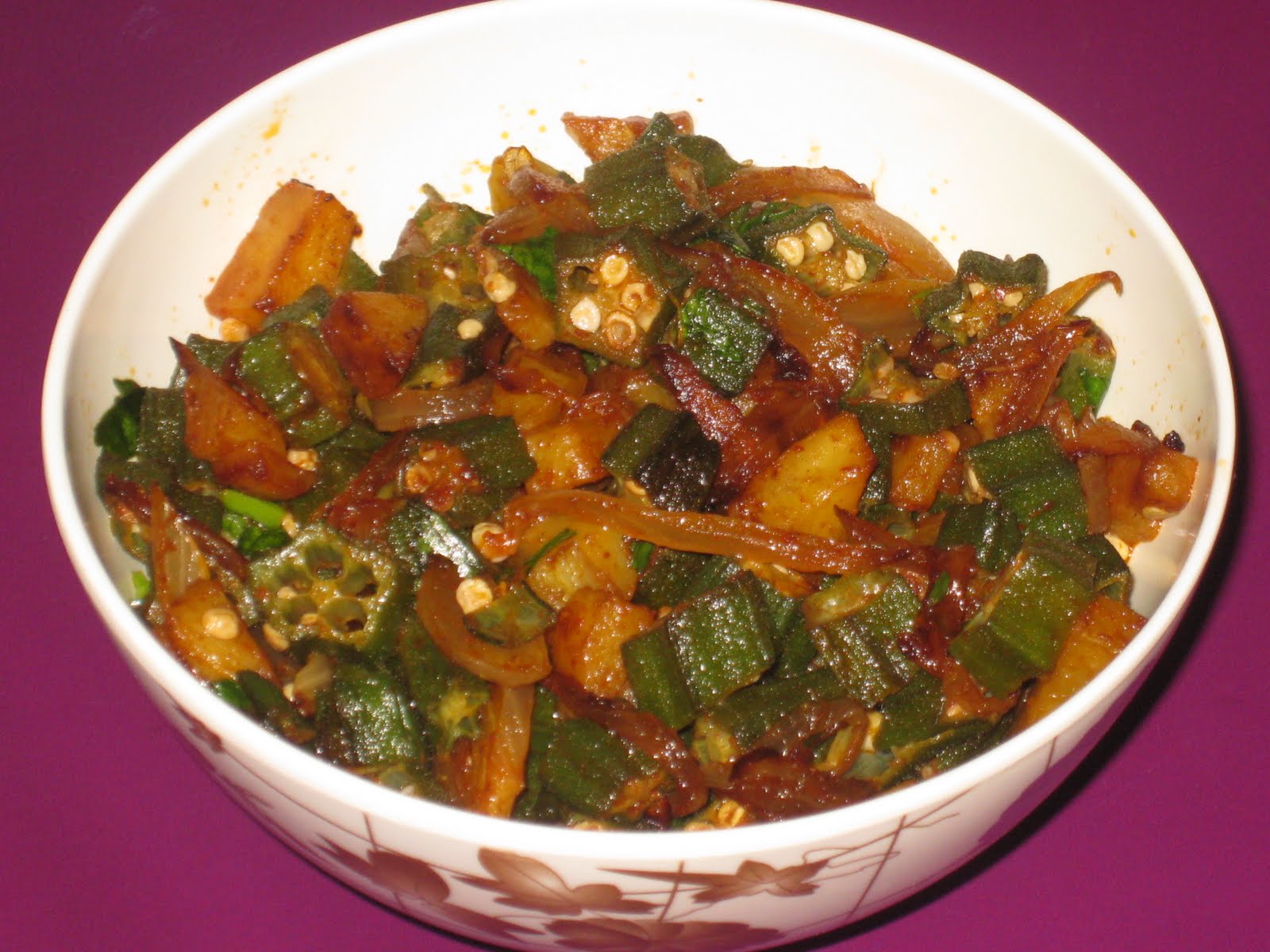 My Delicacy Bhindi Aloo Fry (Oriya Style)