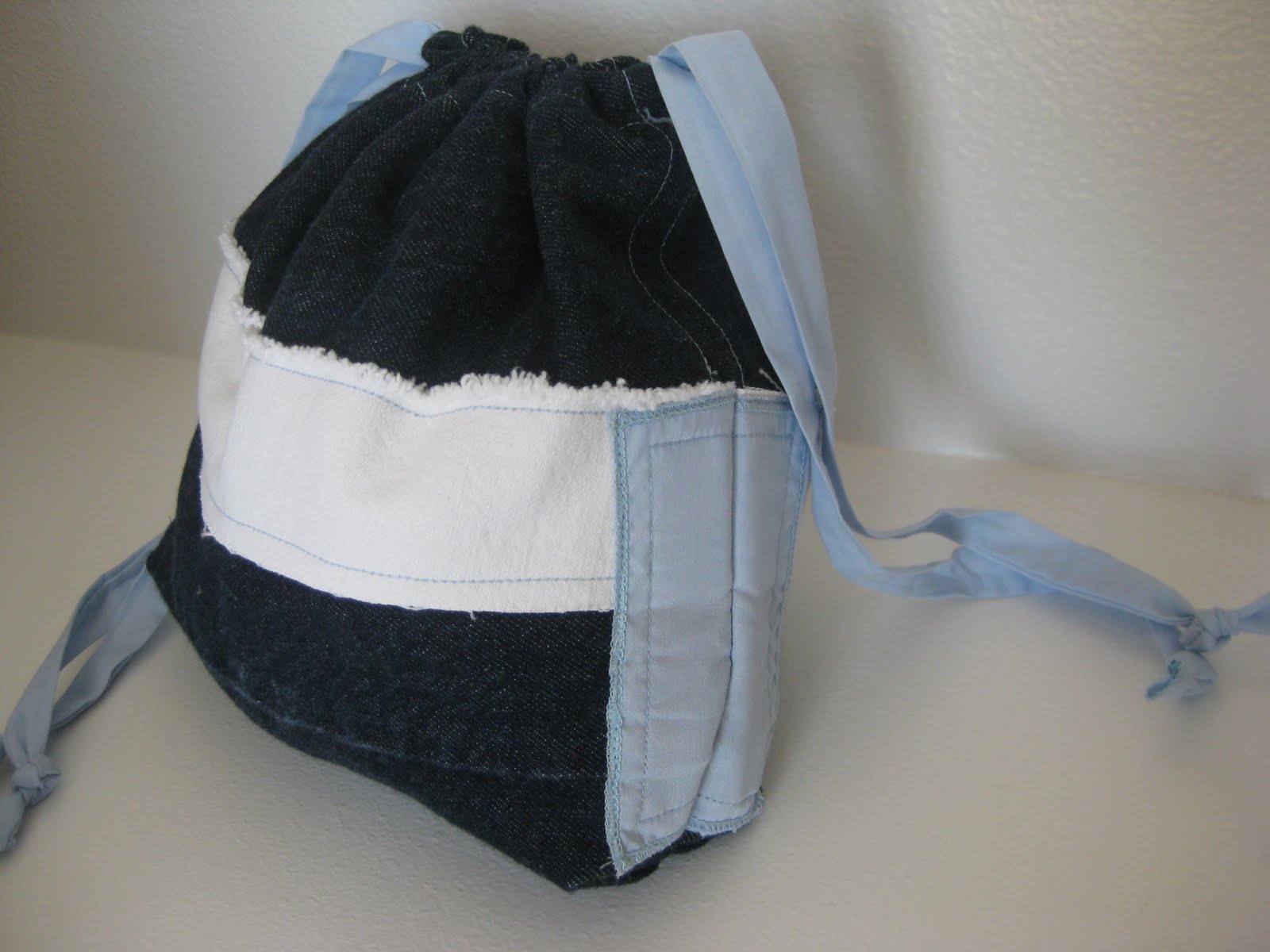 Simple Blue Hobo Sacks