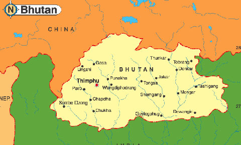 bhoutan-carte-asie