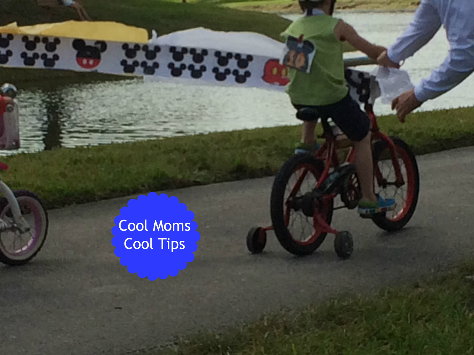 cool moms cool tips finish line ribbon for a race DIY fun