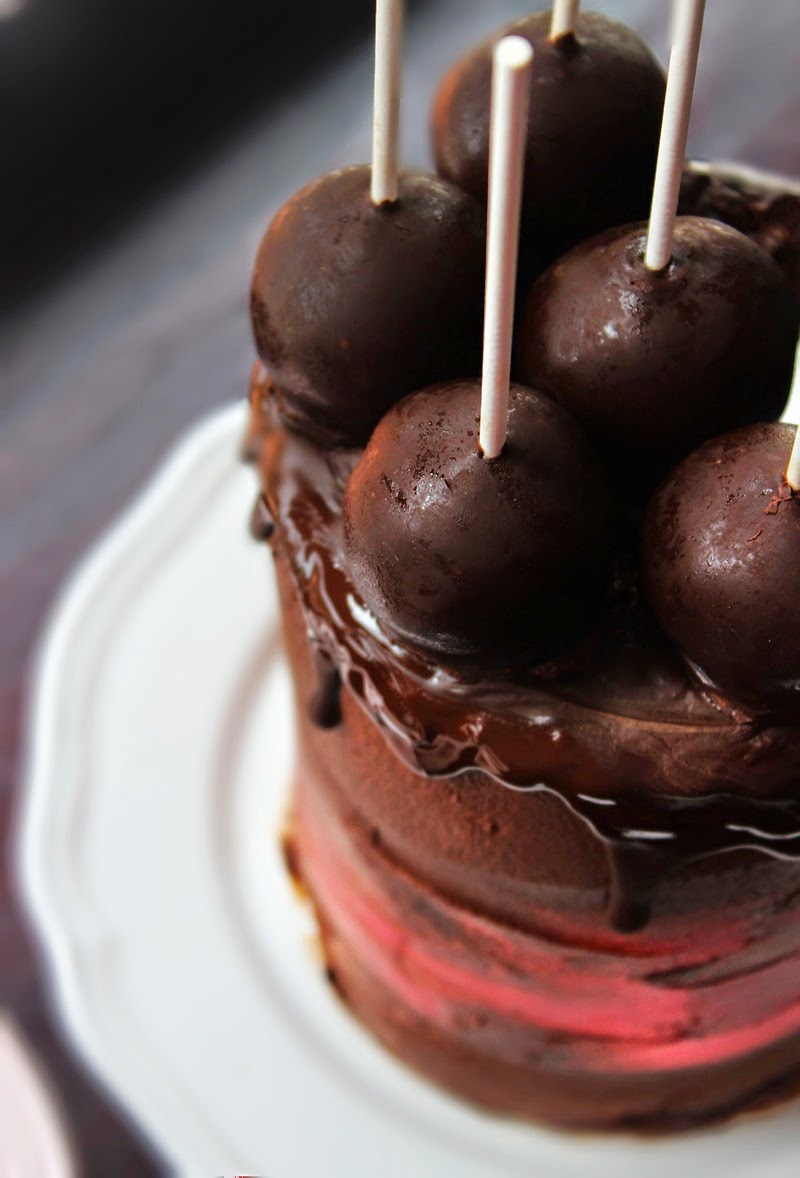 Flavours & Frosting Chocolate Cake Pop Layer Cake