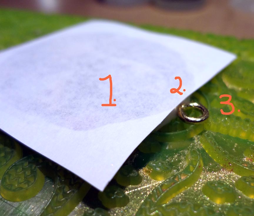 Resin Crafts Jewelry Clay Transfer Pendant