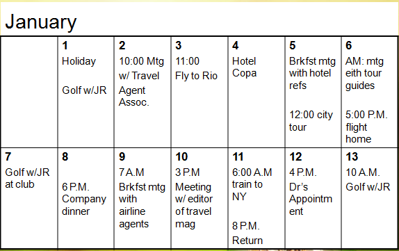 CALENDAR Belajar Bahasa Inggris