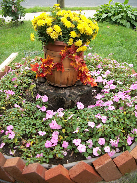 Writing Straight from the Heart: Fall Flowers Transform Front Yard