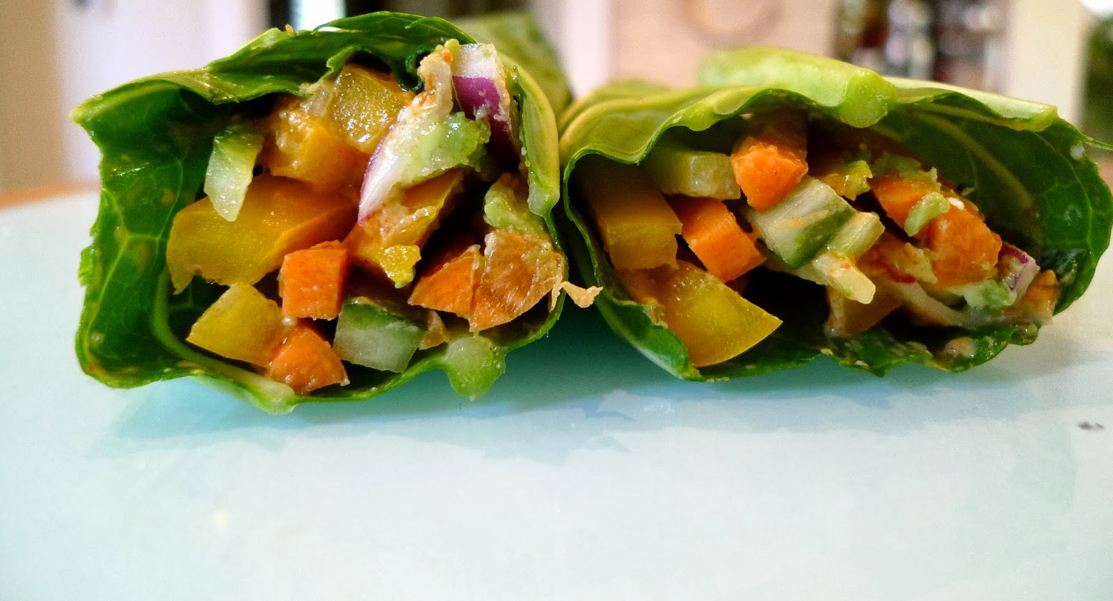 TOP KNOT let's make collard greens wraps!