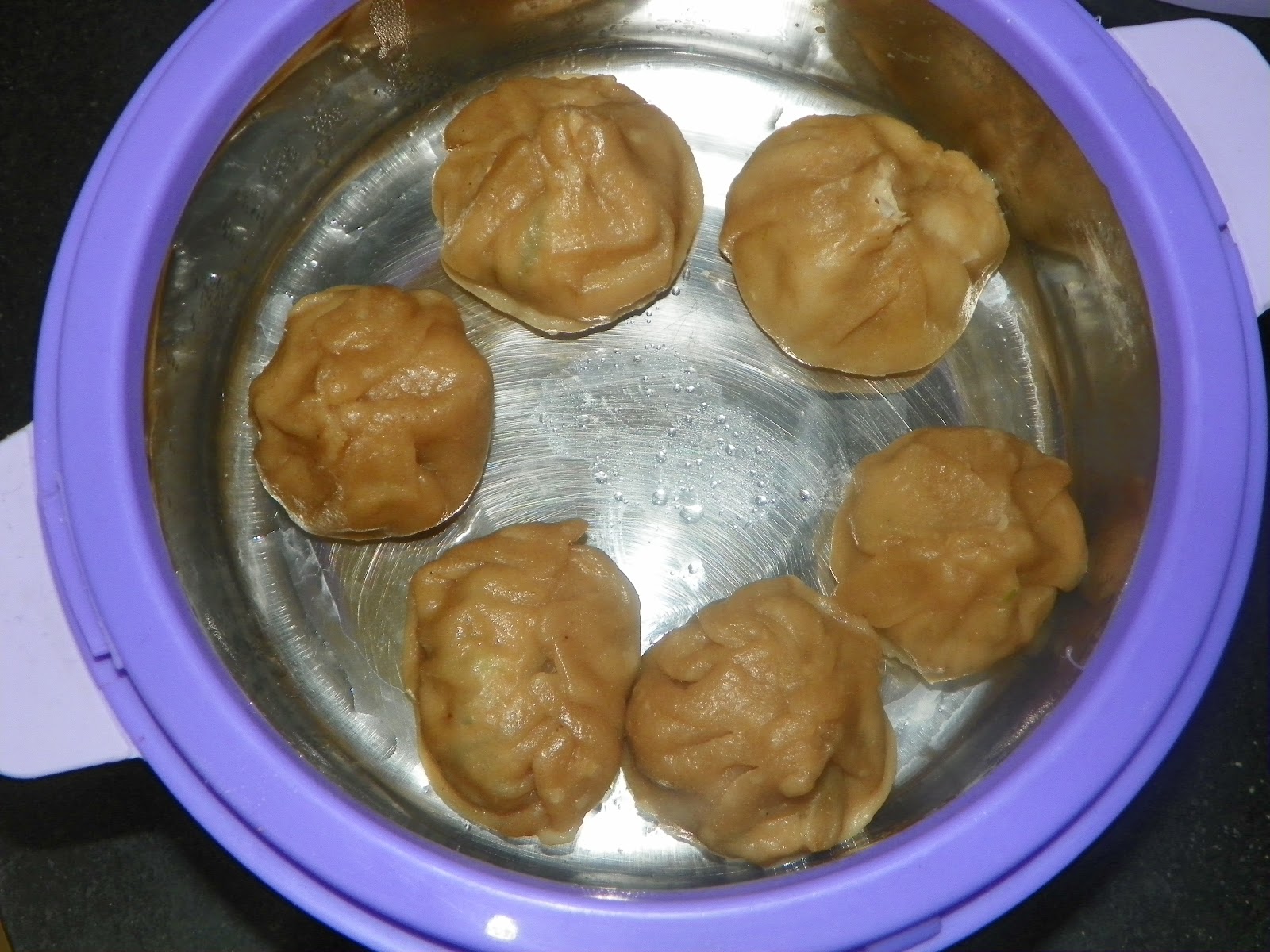 Suba's Cuisines Whole Wheat Steamed Chicken Momos/Dumplings