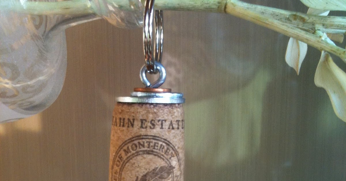Artful Panoply Wine Cork Keychains