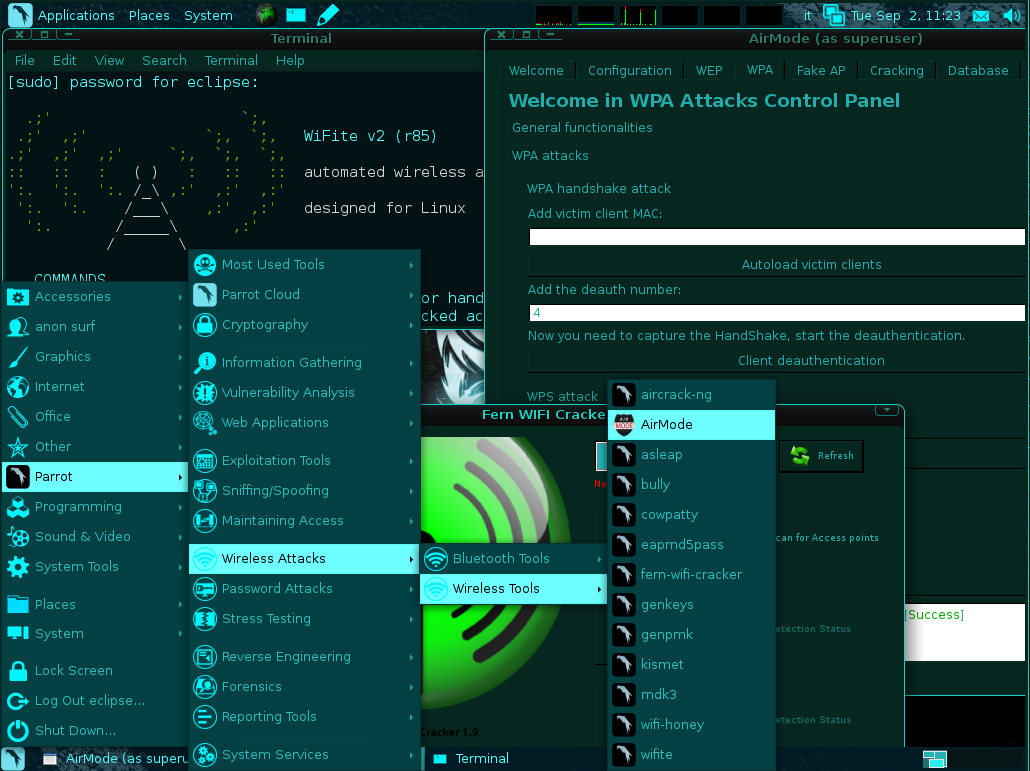 Parrot Security OS for Pentesting and Computer Forensics The World of