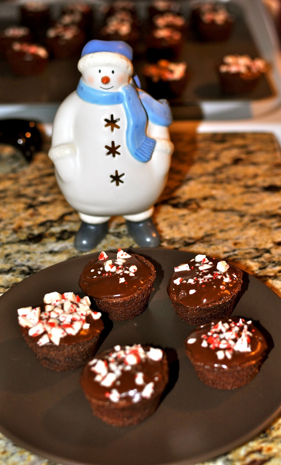 Everything but the Kitchen sINK Candy Cane Kiss Brownie Bites