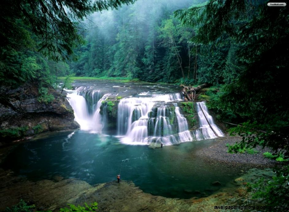 Lewis River Falls Washington Lewis River Falls Washington