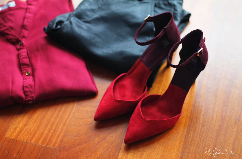 Zara shoes red, stilettos
