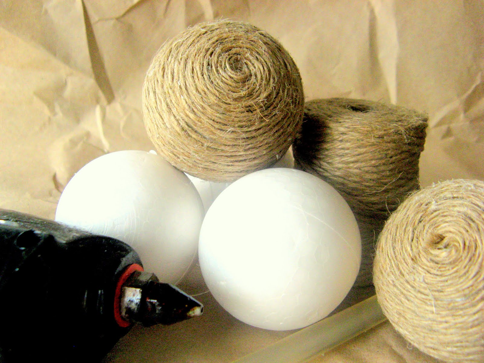 The Baking Bookworm Decorative Jute Balls