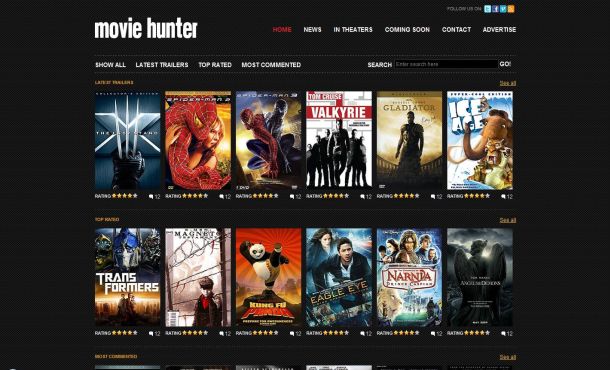 Movies Streaming Black CSS Website Template Movies Streaming Black CSS Website Template