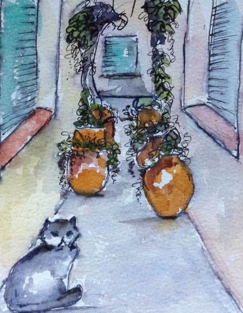 French alley and cat !