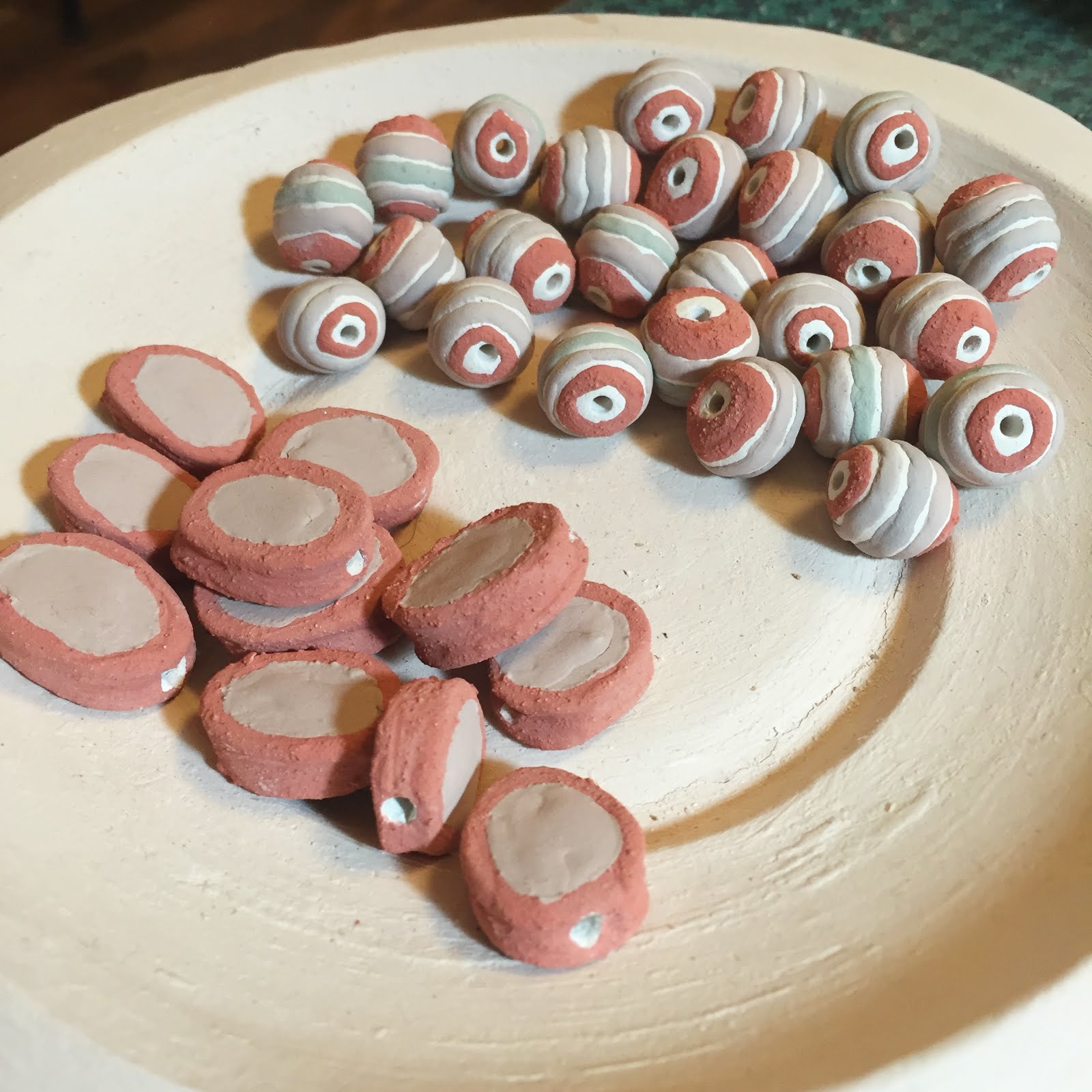 Love My Art Jewelry Glazing ceramic beads.... A Dry Beginning, A