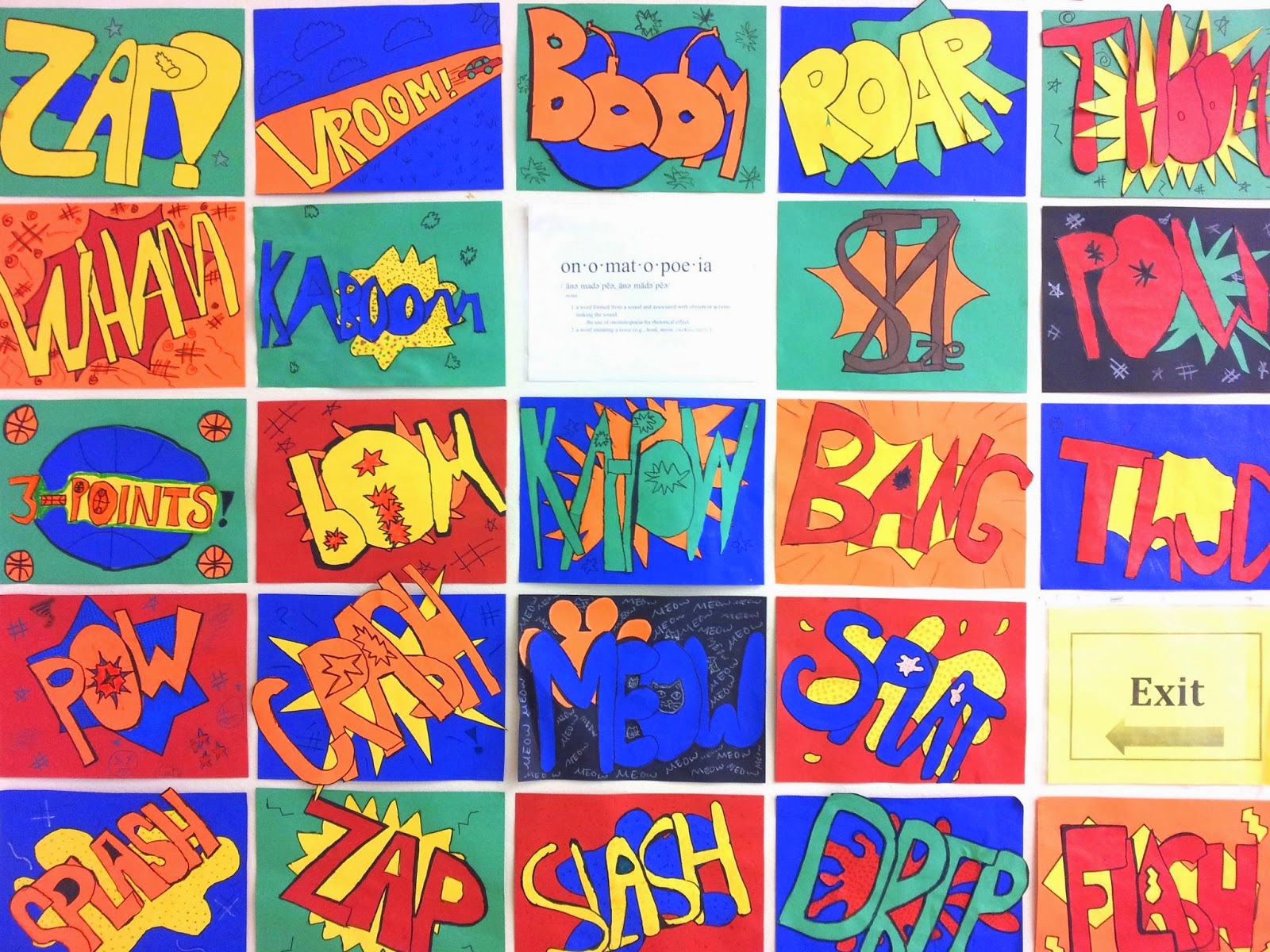 welcome to art class: 5th Grade Roy Lichtenstein Onomatopoeias