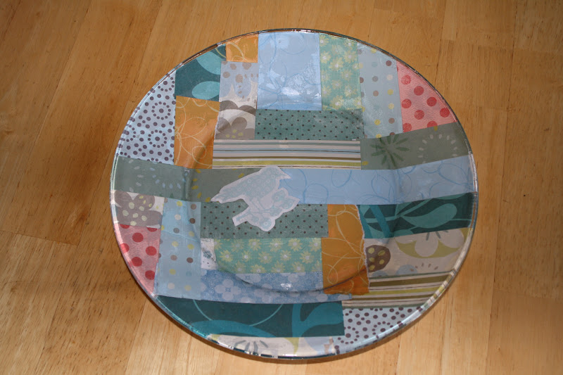 Connie's Crafty Place Modge Podge plate