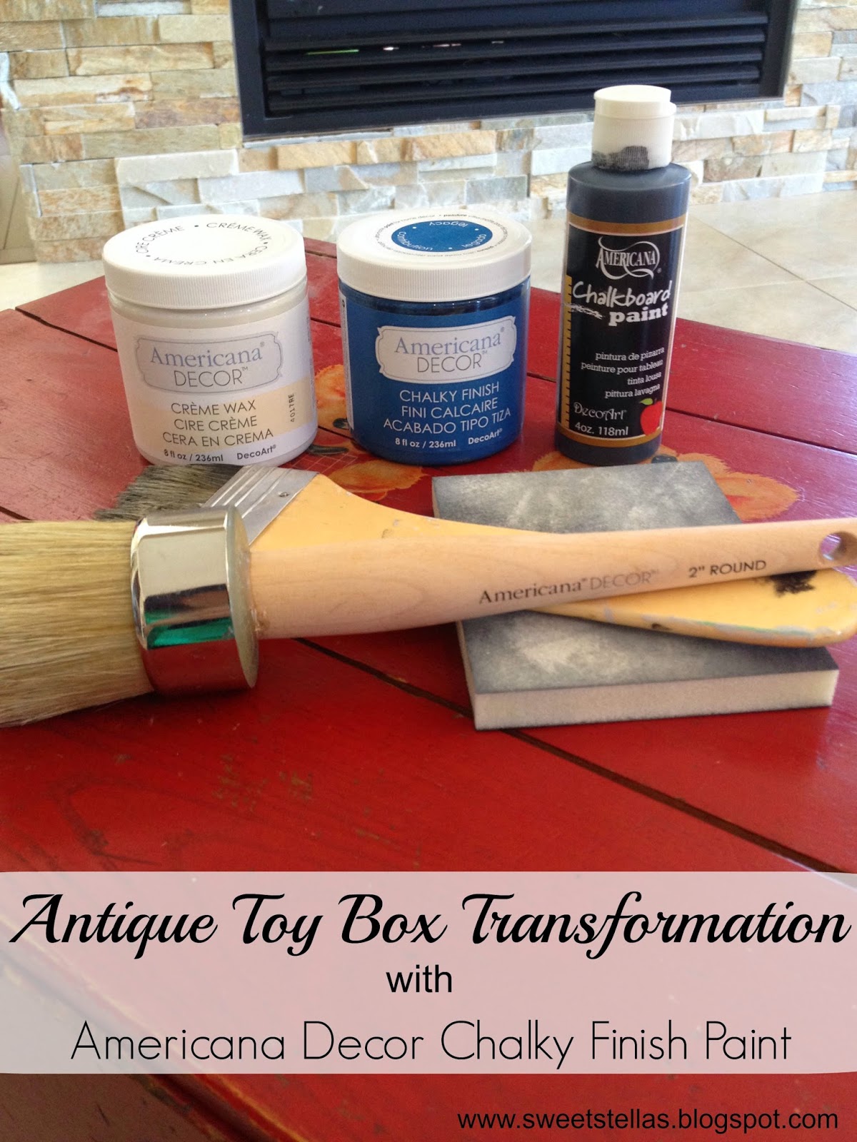 Sweet Stella's Upcycled Antique Toy Box DIY homedecor playroom