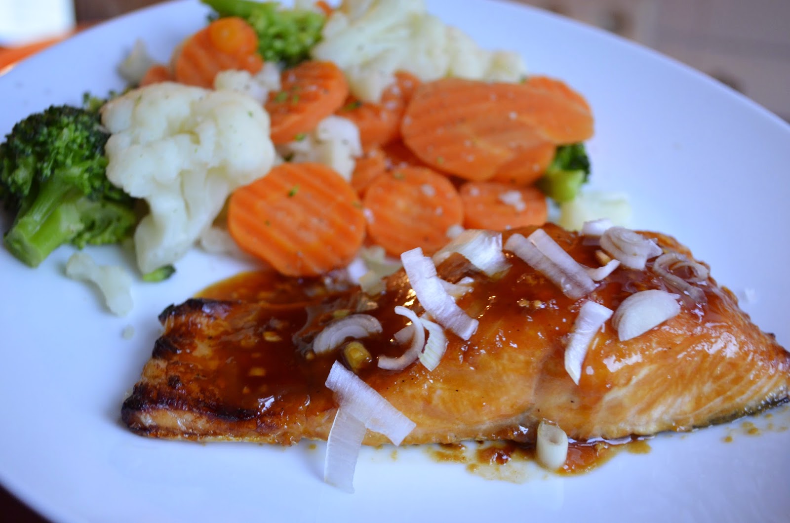 Sweet Chilli Garlic Glazed Salmon Stuff and Spice