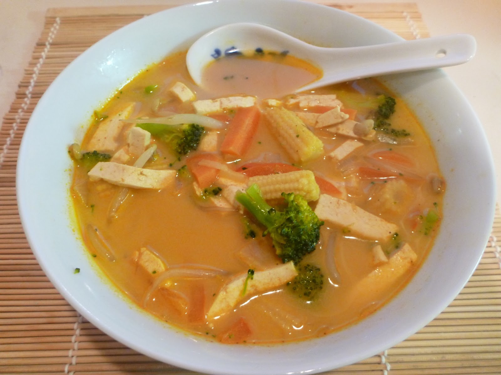 The Tasty Life Curried Tofu and Veggie Soup
