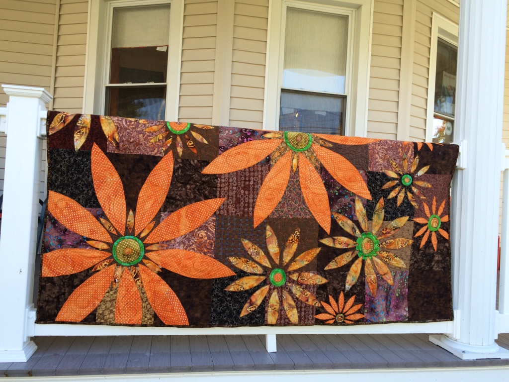 Quilt Vine Field of Flowers