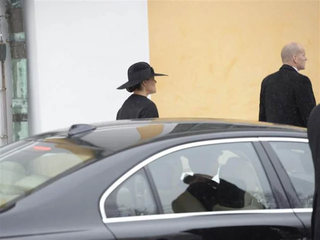Swedish Royal Family attended the funeral of Swedish industrialist Peter Wallenberg in the Katarina Church