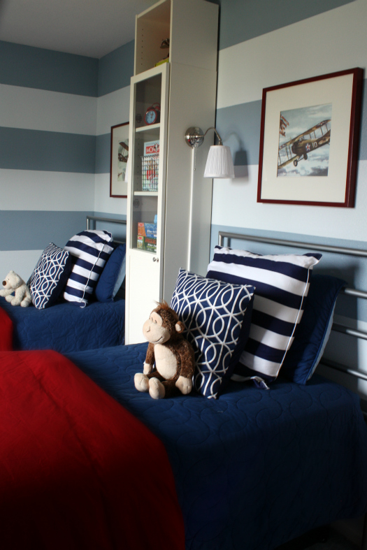 Red and Blue Boys Room