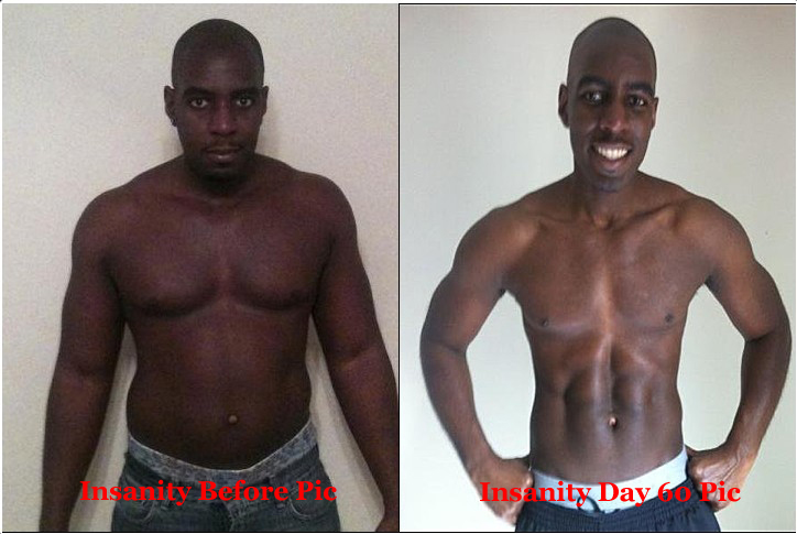 Simple Insanity workout before and after 60 days for Gym
