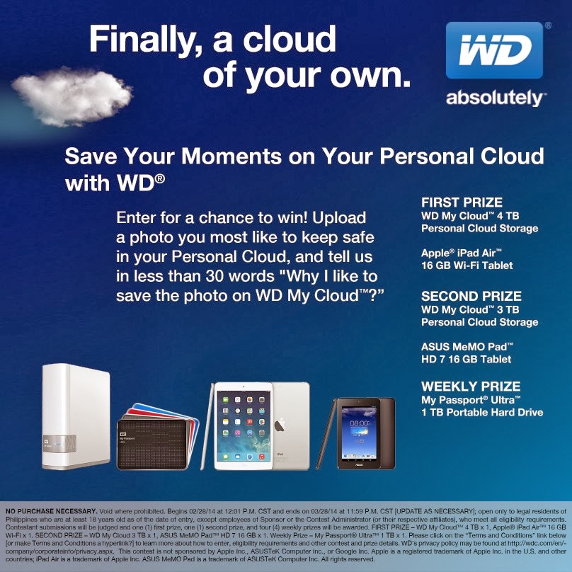 Western Digital Save Your Moments on Your Personal Cloud with WD Promo Western Digital Save Your Moments on Your Personal Cloud with WD Promo