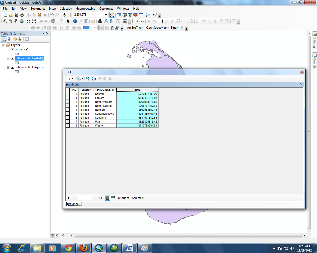 How to calculate area GIS NOTES