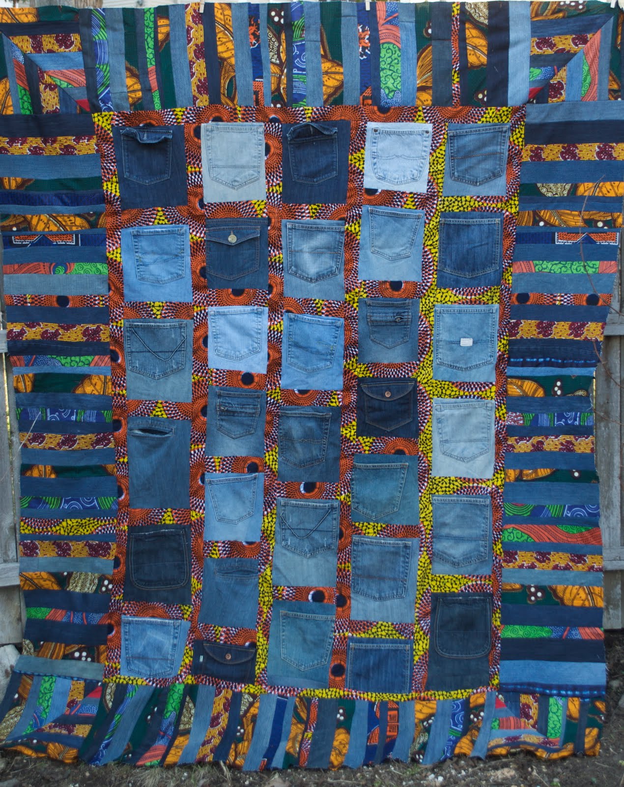 in watermelon sugar Blue Jeans Pocket Quilts