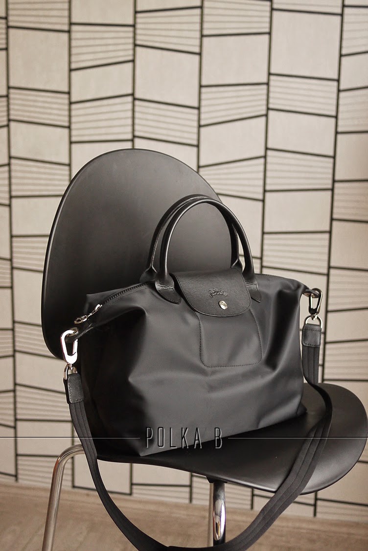 longchamp le pliage neo large black