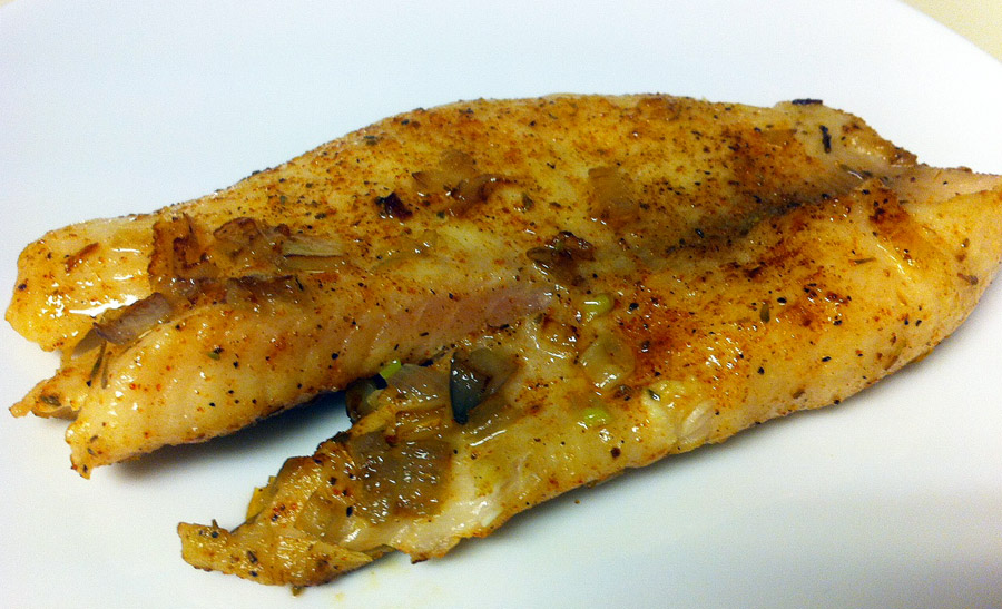 Third Date Cooking Beginner Fishing Panfried, Cajunseasoned Tilapia