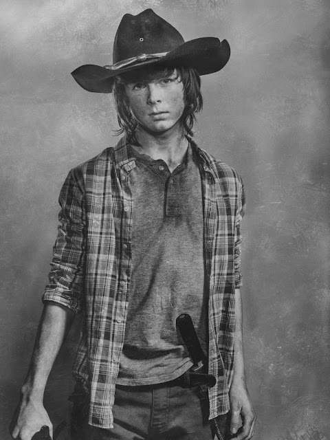 Chandler Riggs como Carl Grimes – The Walking Dead _ sexta temporada, Silver Portraits – Photo Credit: Frank Ockenfels 3/AMC
