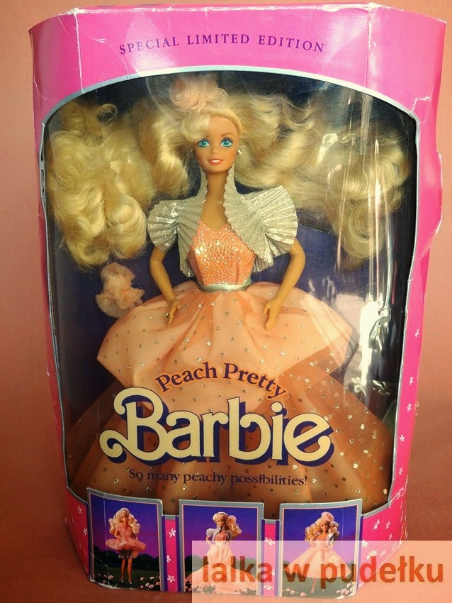 peach pretty barbie 1989