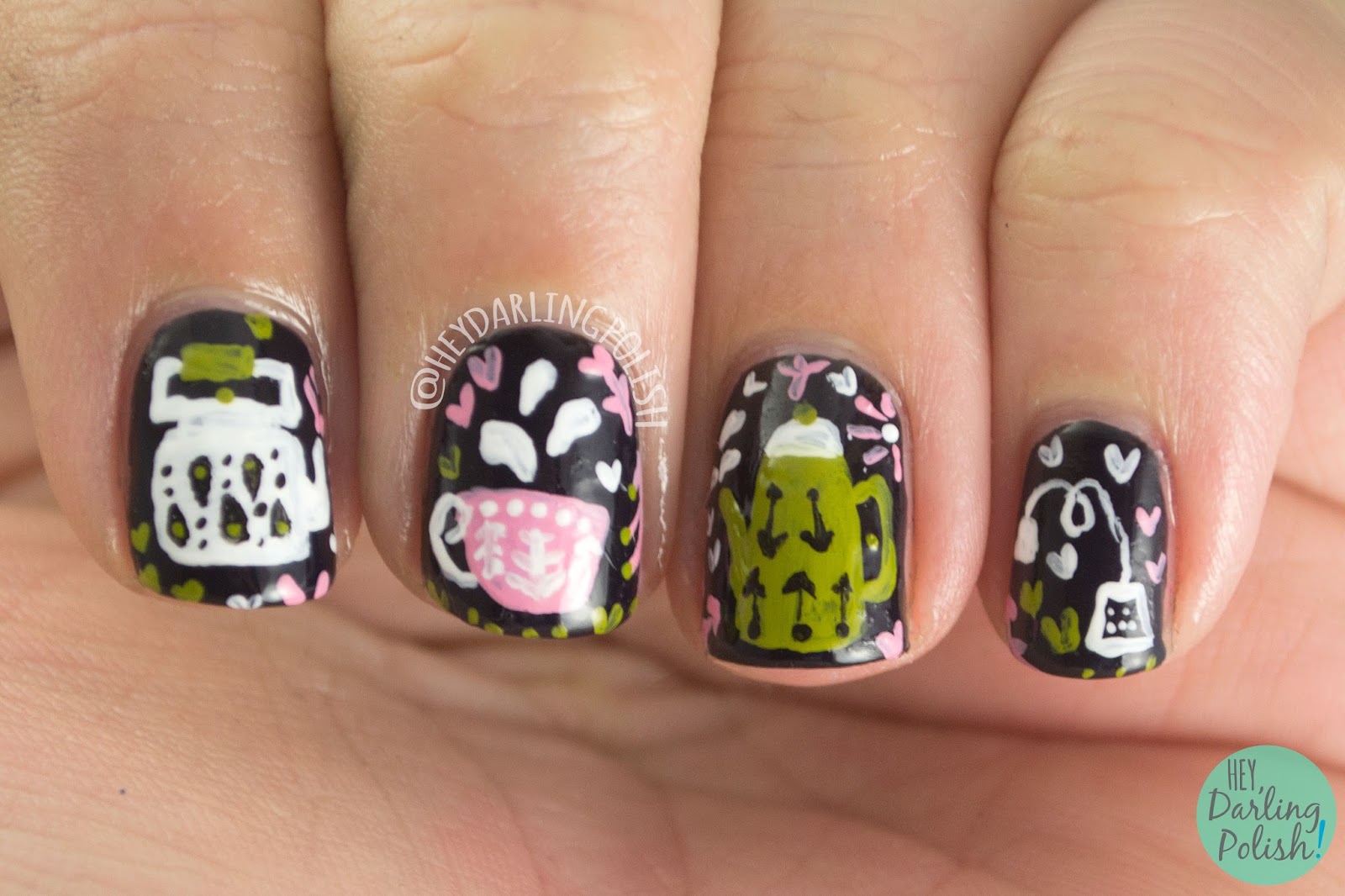 Hey, Darling Polish! The Nail Challenge Collaborative Tea Party Week 2