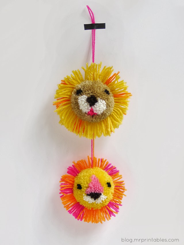 DIY Pom Pom Lion The Idea King