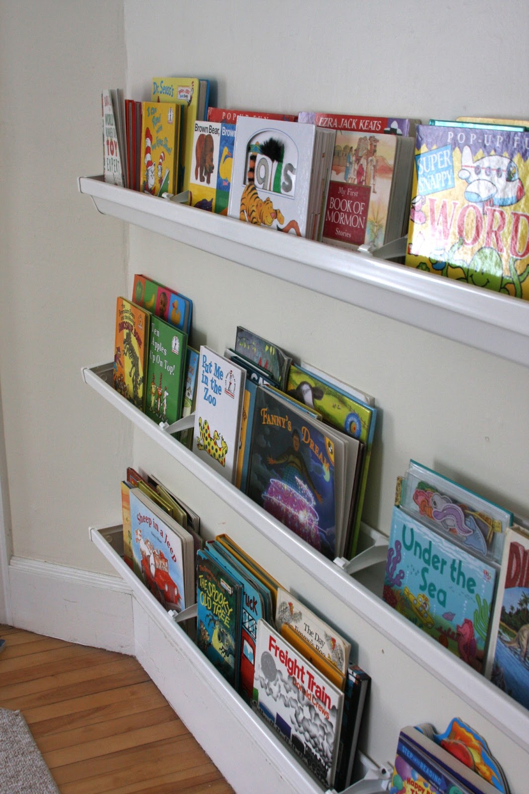 Funky Fresh Fraziers Raingutter Book Shelves