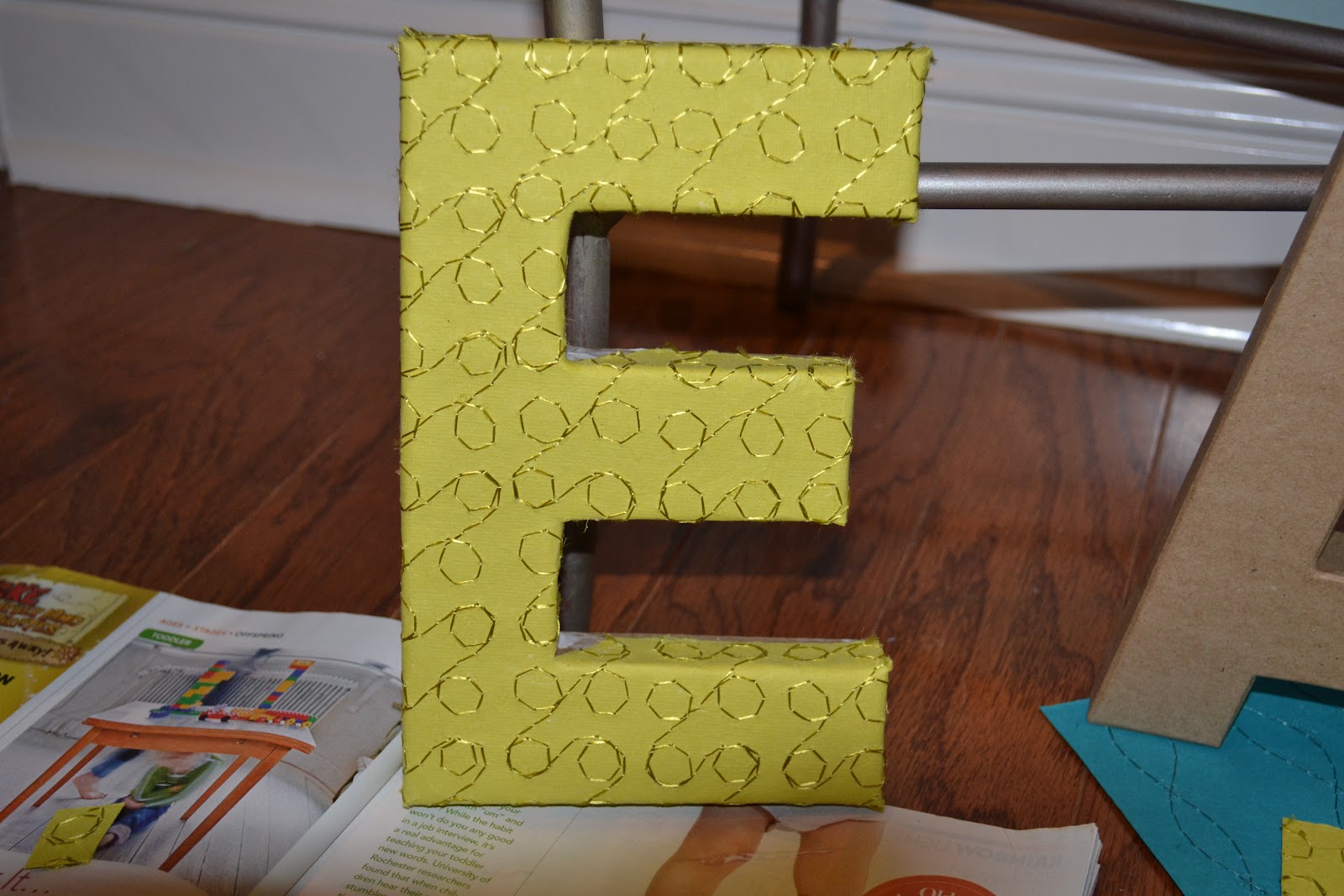 Beth Allison's Wonderland Paper Covered Letters Tutorial