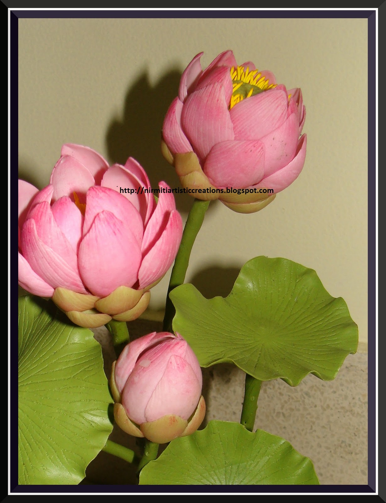 Kraftmandi.. Thai clay lotus flower
